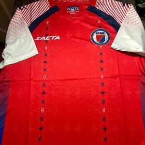 HAITI National Team World Cup Men's JERSEY Sz M,L,XL,2XL By Saeta New with tags